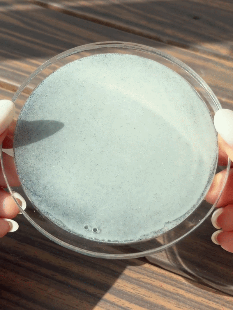 Kinetic ocean moving sand art piece scene photo 1