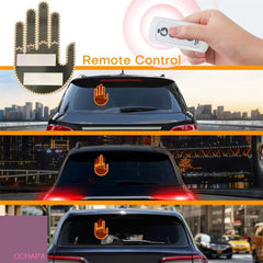 LED gesture light installed on car dashboard - remote-controlled color glow