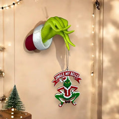 Grinch 3D Christmas hand decoration details - product photo 6