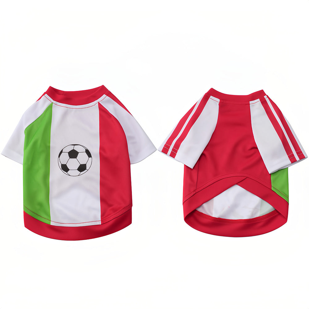 Pet supplies - Dog football clothes Lightweight and breathable sports wear with customizable names