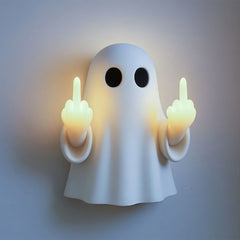 Halloween Ghost Night Light - Middle Finger Illuminated Hanging Pendant Lamp