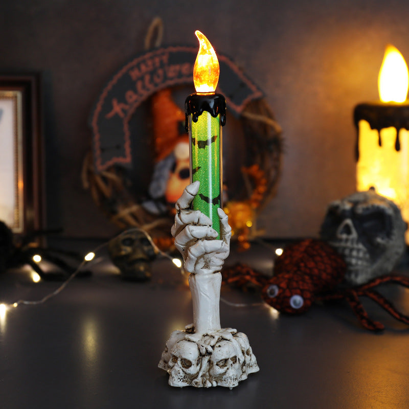 Halloween electronic wax candle lamp - LED ghost hands night light