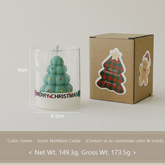 Holiday Cuties: Christmas Bubble Candles in a Glass — Gift-Ready