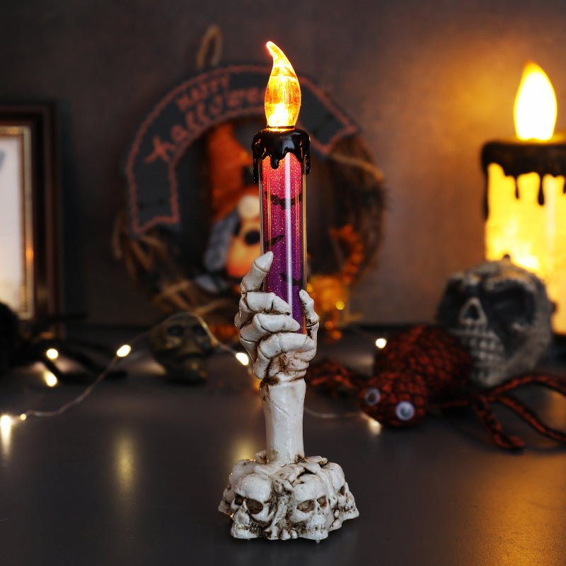 Halloween electronic wax candle lamp - LED ghost hands night light