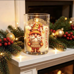 Christmas electronic candle holder -  LED decorative item - Santa Claus, snowman and reindeer pattern gift