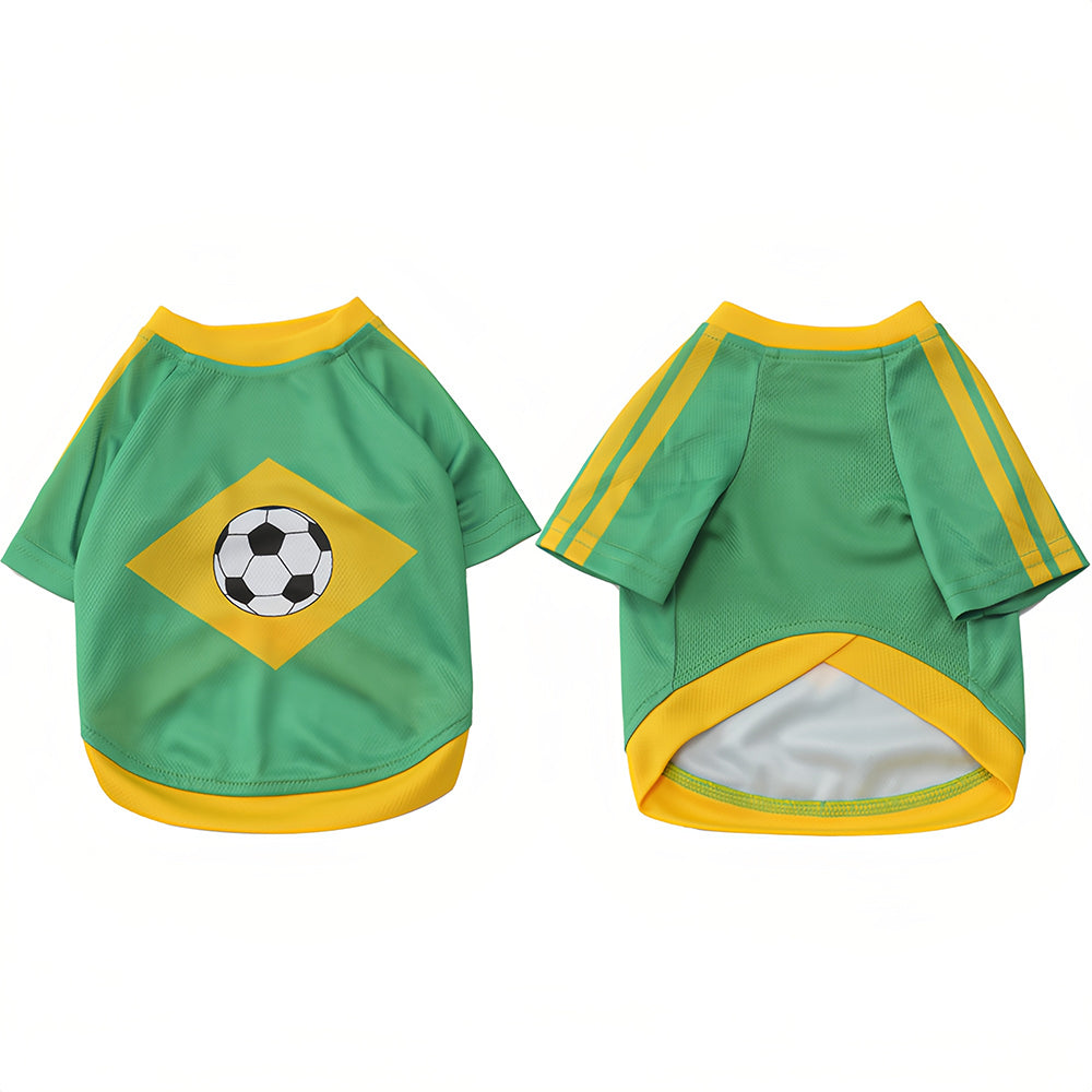 Pet supplies - Dog football clothes Lightweight and breathable sports wear with customizable names