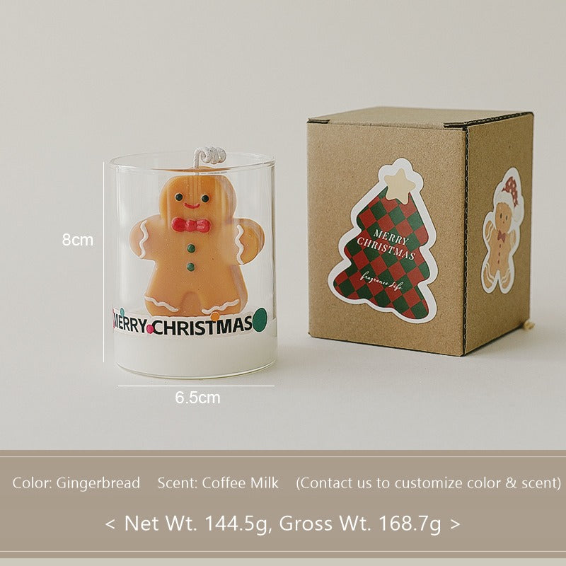 Holiday Cuties: Christmas Bubble Candles in a Glass — Gift-Ready