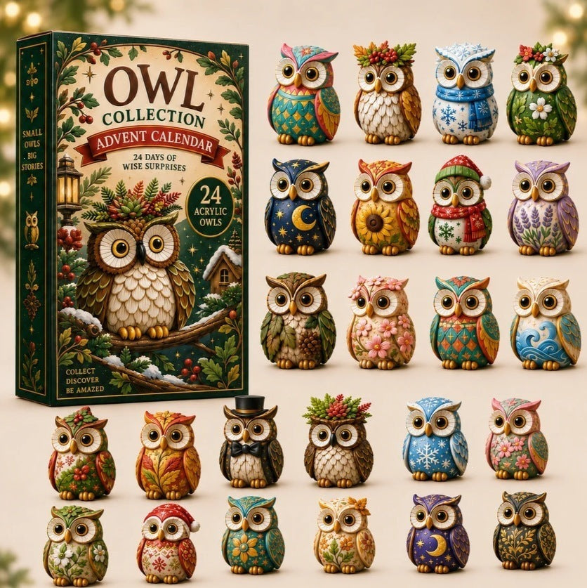 Halloween Advent Calendar Owl Charm Gift Box