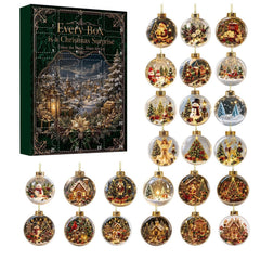 24 Days of Christmas Magic – Glass Ball Ornament Advent Calendar Countdown Box