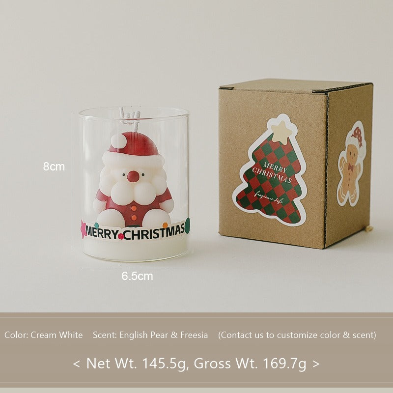 Holiday Cuties: Christmas Bubble Candles in a Glass — Gift-Ready