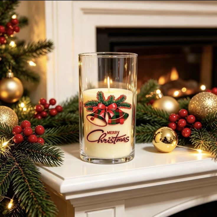 Christmas electronic candle holder -  LED decorative item - Santa Claus, snowman and reindeer pattern gift