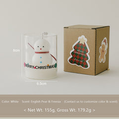 Holiday Cuties: Christmas Bubble Candles in a Glass — Gift-Ready
