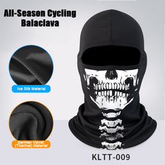Skull Balaclava Full Face Mask for Men Women, Summer Cooling Ski Mask UV Sun Protection Face Cover, Moisture Wicking Breathable Balaclava Hood with Reflective Strip for Motorcycle Riding