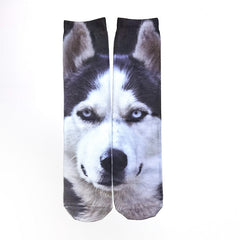 3D Animal Paw Print Socks, Novelty Realistic Animal Feet Crew Socks, Funny Tiger Cat Dog Paw Socks for Halloween Cosplay Party, Prank Gift for Men Women