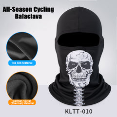 Skull Balaclava Full Face Mask for Men Women, Summer Cooling Ski Mask UV Sun Protection Face Cover, Moisture Wicking Breathable Balaclava Hood with Reflective Strip for Motorcycle Riding