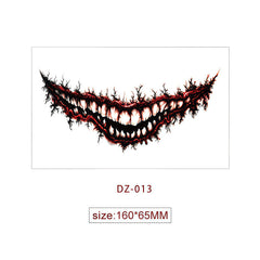 Halloween Tattoo - Terrifying and Thrilling Big Mouth Tattoo Sticker
