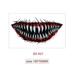 Halloween Tattoo - Terrifying and Thrilling Big Mouth Tattoo Sticker