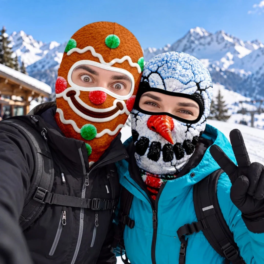 Christmas 3D Funny Realistic Face Ski Mask