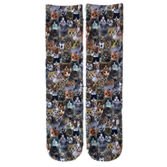 3D Animal Paw Print Socks, Novelty Realistic Animal Feet Crew Socks, Funny Tiger Cat Dog Paw Socks for Halloween Cosplay Party, Prank Gift for Men Women