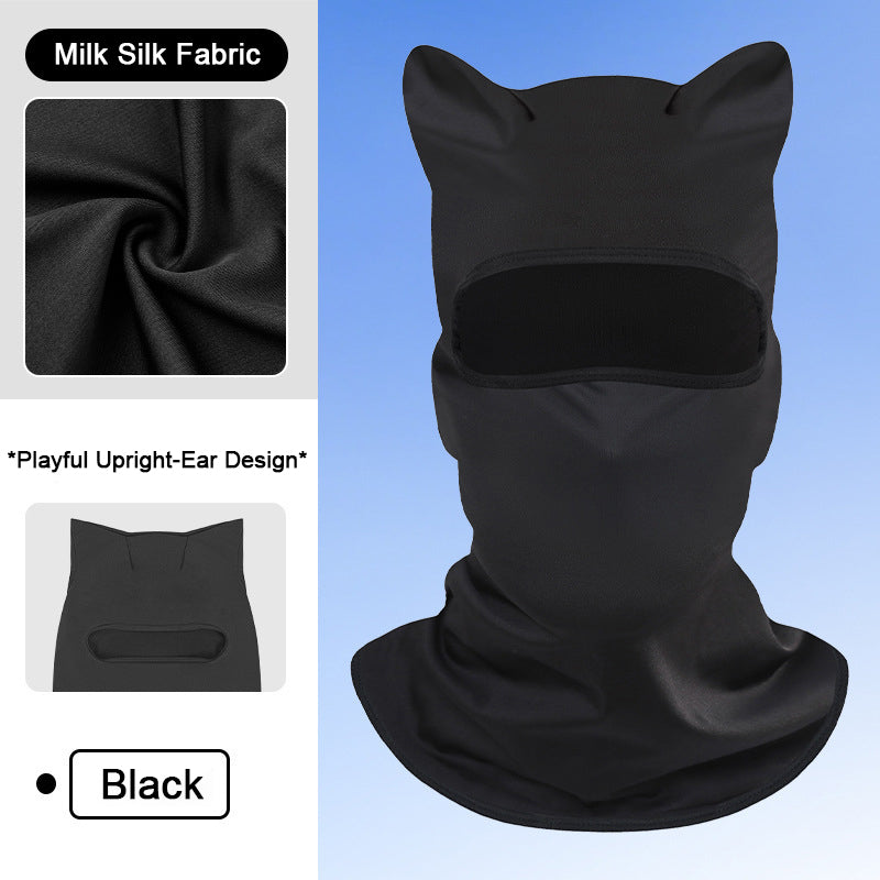 All-Season Cycling Balaclava Face Mask – Breathable Ice Silk & Thermal Velvet Ski Mask, Full Coverage Animal Print Neck Gaiter for Men Women, Motorcycle Helmet Liner for Skiing Riding Hiking