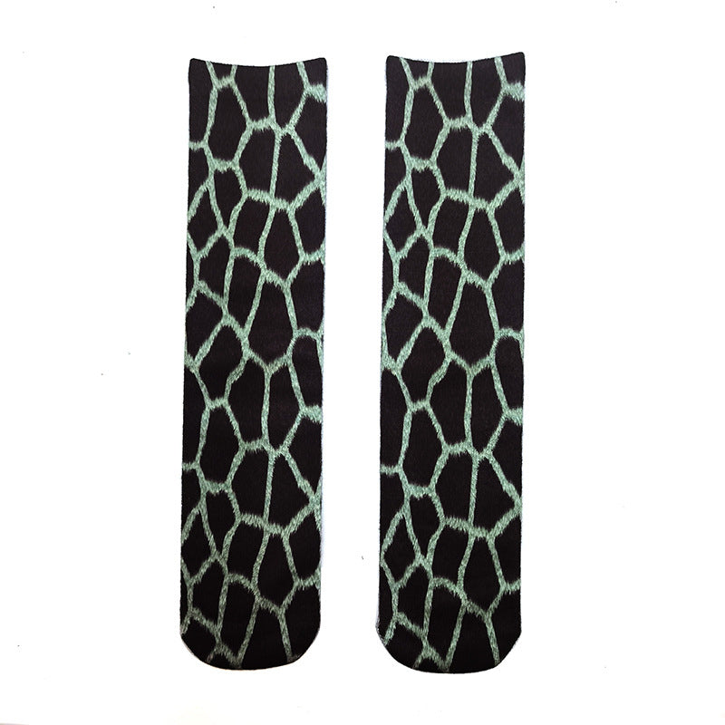 3D Animal Paw Print Socks, Novelty Realistic Animal Feet Crew Socks, Funny Tiger Cat Dog Paw Socks for Halloween Cosplay Party, Prank Gift for Men Women