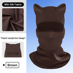 All-Season Cycling Balaclava Face Mask – Breathable Ice Silk & Thermal Velvet Ski Mask, Full Coverage Animal Print Neck Gaiter for Men Women, Motorcycle Helmet Liner for Skiing Riding Hiking