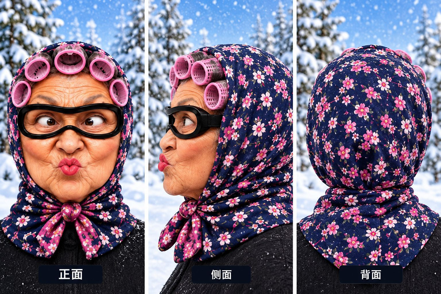 Christmas 3D Funny Realistic Face Ski Mask
