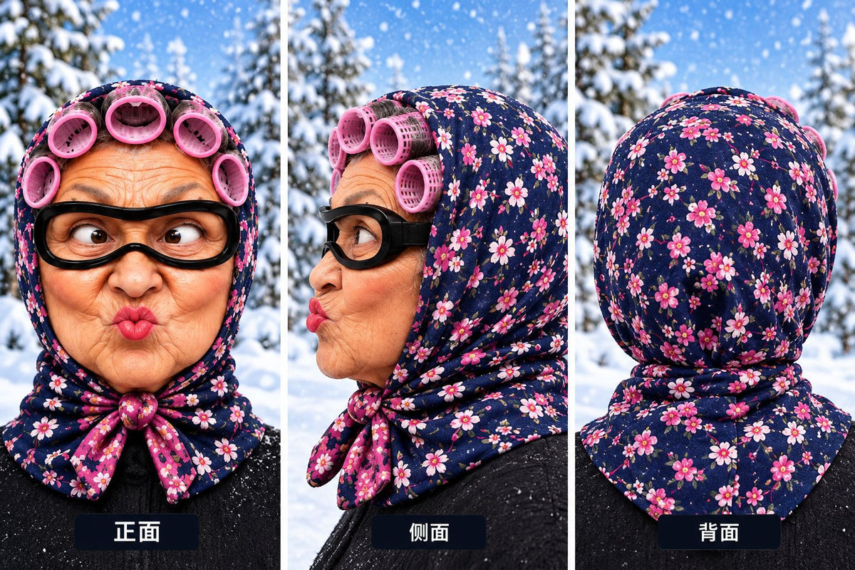 Christmas 3D Funny Realistic Face Ski Mask