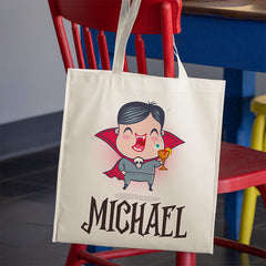 Trick Or Treat - Family Personalized Custom Tote Bag - Halloween Gift For Kid