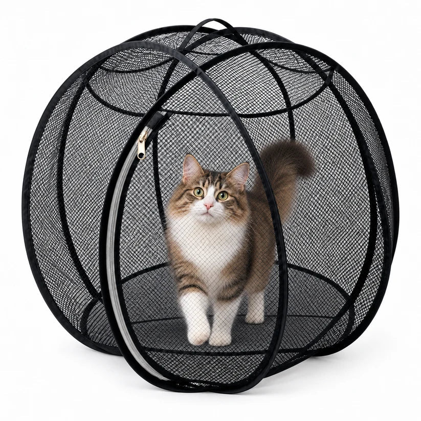 Portable pop-up cat playpen product photo 3