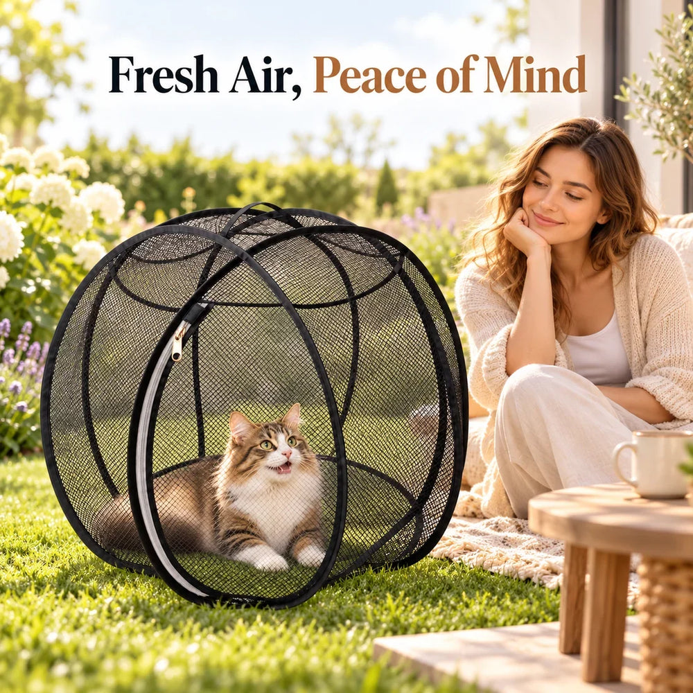 Portable pop-up cat playpen product photo 4