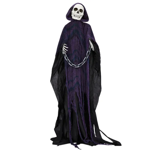 6 ft animatronic grim reaper with chain - product photo 5 of 5