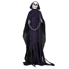 6 ft animatronic grim reaper with chain - product photo 5 of 5