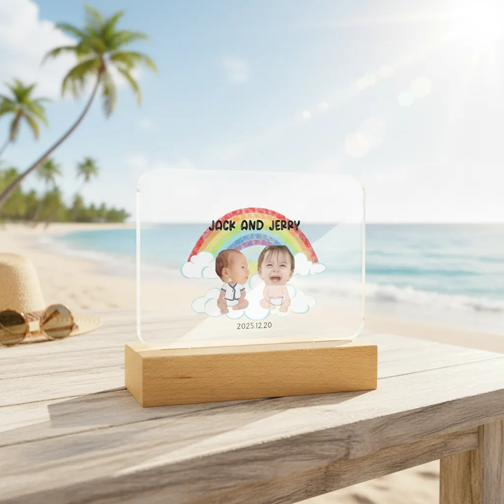 Baby Face Cutout Acrylic Plaque