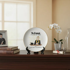 Custom I've graduated Personalized Round Jewelry Dish