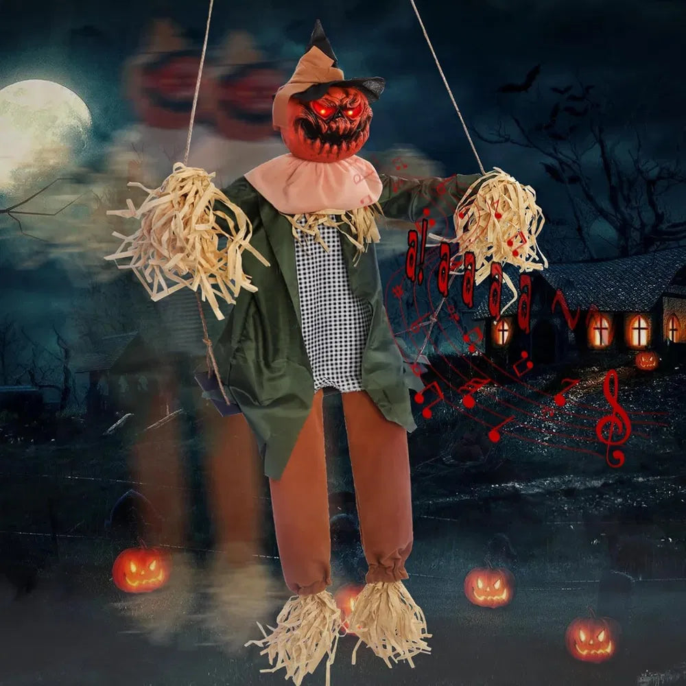 45 inch hanging doll that swings, moans and glows red eyes on sound or a slap - product photo 8 of 10