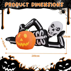7 ft inflatable lying skeleton - product photo 4 of 6
