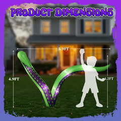 2 pack 6.9 ft inflatable octopus tentacles - product photo 5 of 6