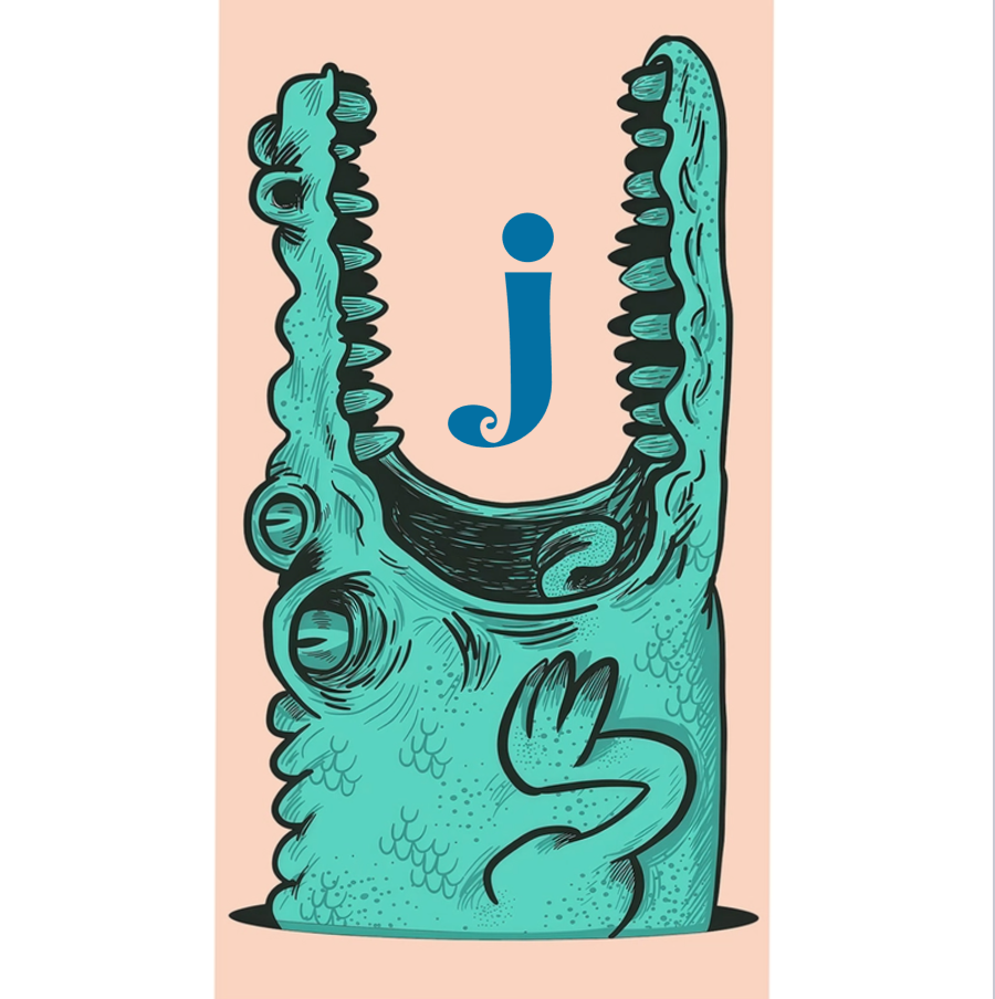 Teal Cartoon Monster Doodle Art on Pink Background Blanket