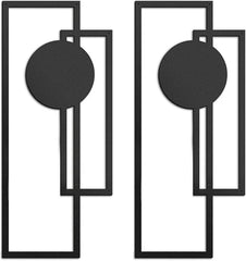 2-piece abstract line iron wall art - product photo 4 of 6