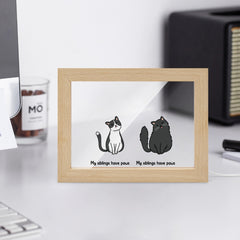 My siblings have paws Wooden Framed