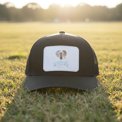 Pet Photo with name in Gradient Finish Cap