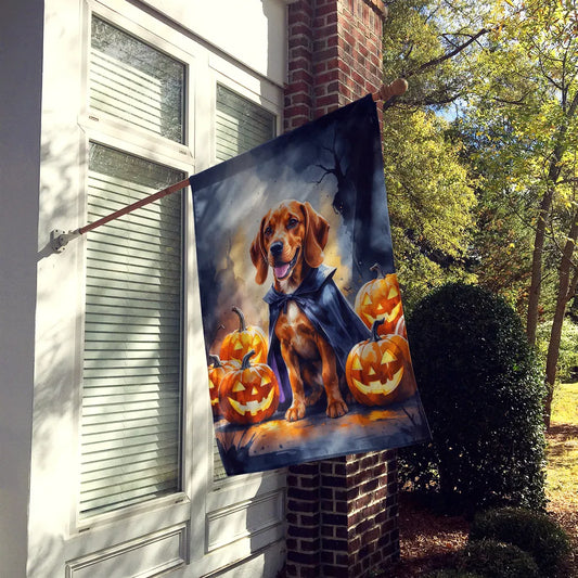 vizsla puppy halloween house flag - product photo 2 of 8
