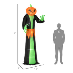 9 ft inflatable pumpkin ghost with LED - product photo 2 of 6