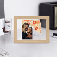 Officially married Wooden Framed