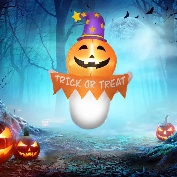Orange face ghost window inflatable - product photo 6 of 6