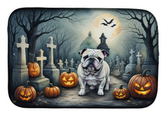 english bulldog halloween dish drying mat 14 x 22 Inch