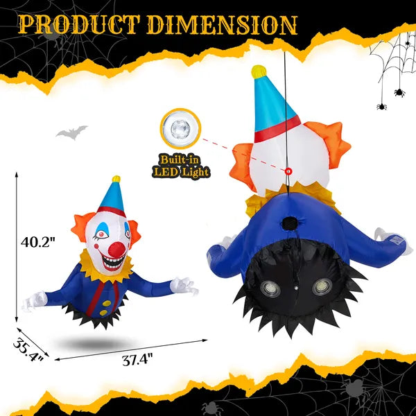 Inflatable window clown - product photo 2 of 6