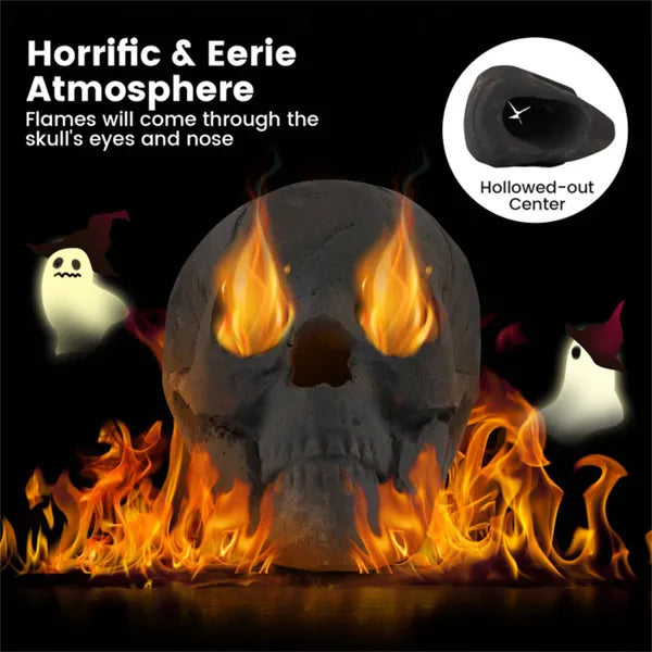 Ceramic fire pit skull - product photo 6 of 12