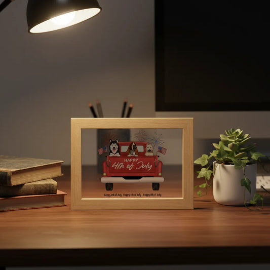 Happy 4th of July Wooden Framed